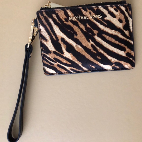 Jet Set Small Animal-Print Calf Coin Purse - Picture 3 of 5